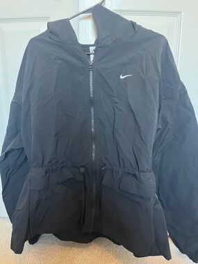 Black Nike rain jacket